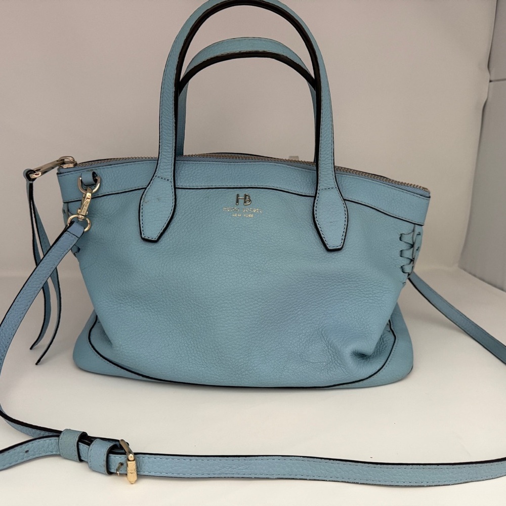 Henri Bendel NOHO Tote Bag, Novelty Gusset in the color Chambray Blue